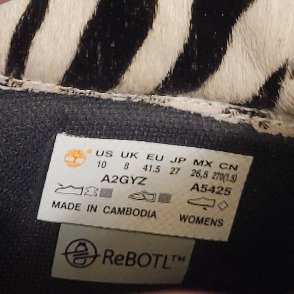 🎉NIB 🎉Timberland Kinsley 6 Inch Waterproof Boot White Nubuck - Picture 7 of 9